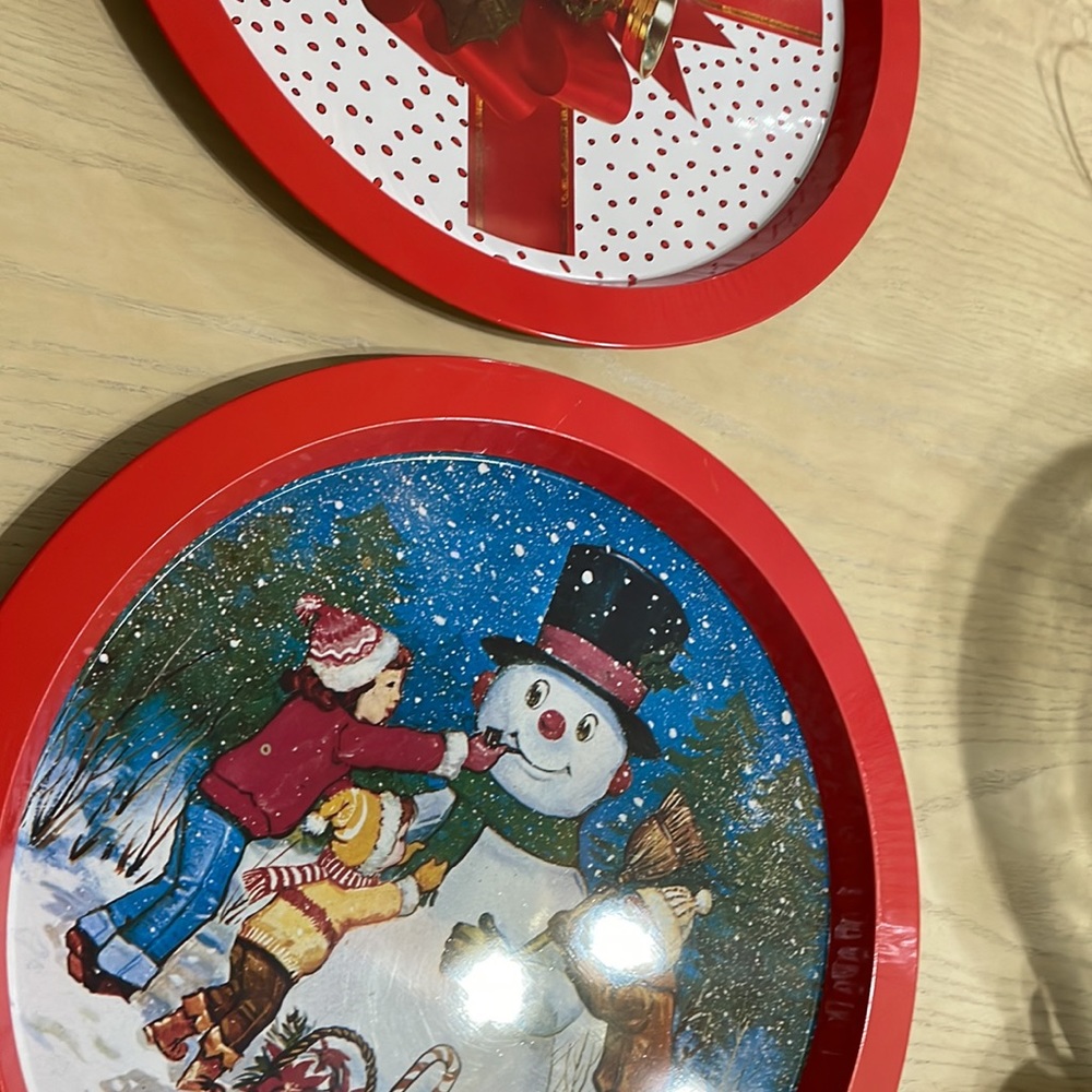 2 decoration Christmas  plate